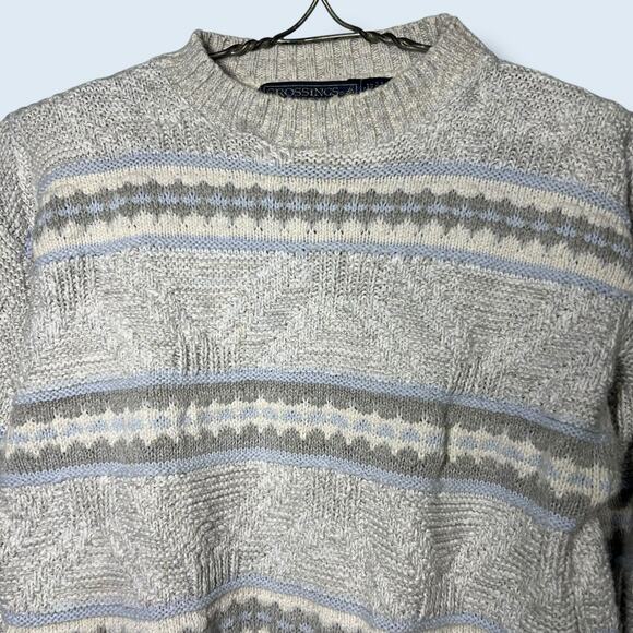 Vintage 80s Bloomingdales Mens Size Small Retro Cotton Pullover Sweater Grandpa - Picture 7 of 9